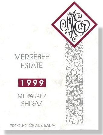 Merrebee Estate 1999 Shiraz